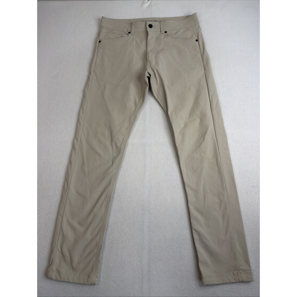Western Rise AT Pant Mens 31x31 Khaki Tan Performance Stretch Travel Chino